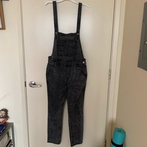 Free People Black Stonewashed Denim